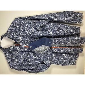 Bugatchi Classic Fit Men's Button Down Shirt Abstract Pattern Size M